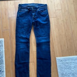 Citizens Of Humanity Dark Blue Straight Leg Jeans